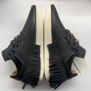 NWT EsseUTesse Black Fringe Sneakers size 37